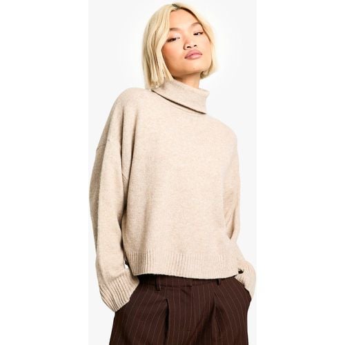 Maglione squadrato a collo alto - boohoo - Modalova