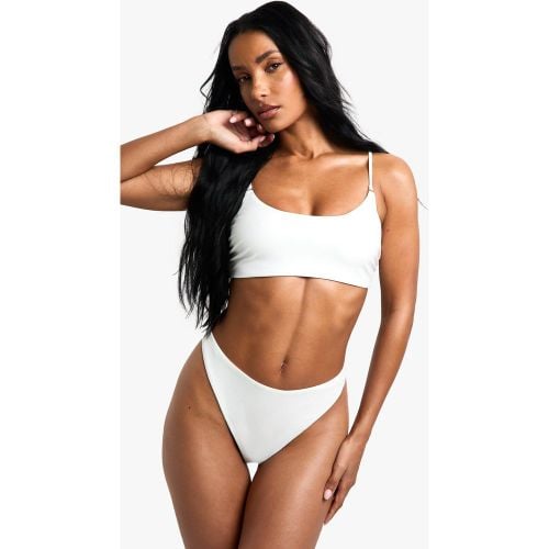 Tanga Essentials, Blanco - boohoo - Modalova