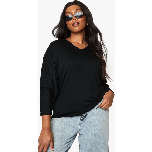 Camiseta Plus Básica De Manga Larga - boohoo - Modalova