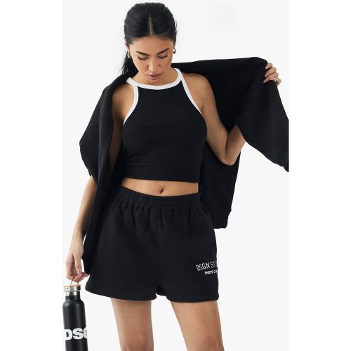 Pantalón Corto Deportivo Con Aplique Dsgn Studio Sports Club - boohoo - Modalova