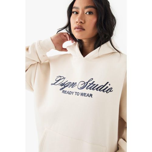 Sudadera Oversize Con Capucha Y Bordado Dsgn Studio - boohoo - Modalova
