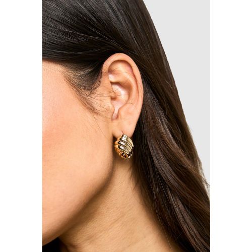 Pendientes De Canalé, Metallics - boohoo - Modalova