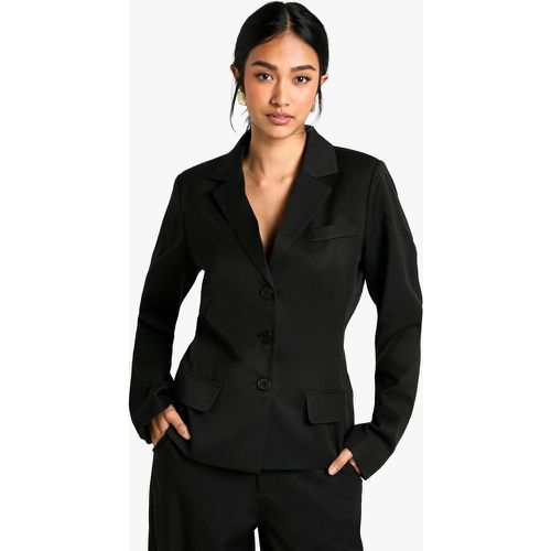 Blazer sartoriale con coulisse in vita - boohoo - Modalova