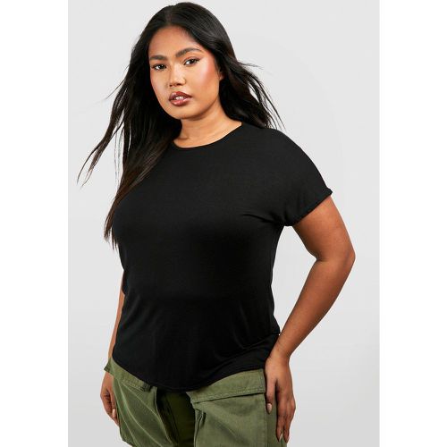 T-shirt Plus Size oversize in fibre riciclate - boohoo - Modalova