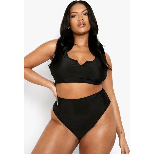 Slip bikini a vita alta Essentials Plus - boohoo - Modalova