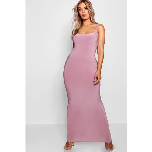 Vestido Plus Maxi Ceñido De Tirantes - boohoo - Modalova