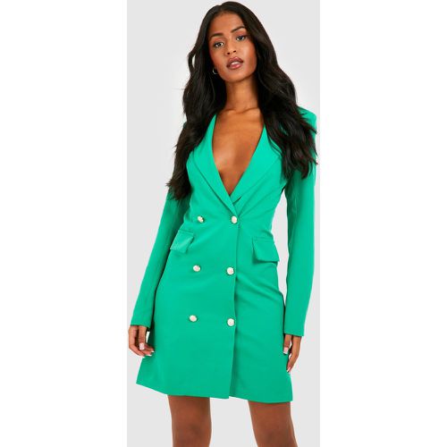 Tall abito blazer, Verde - boohoo - Modalova