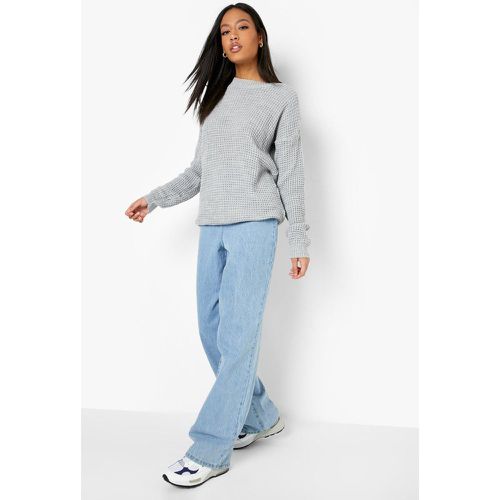 Maglione Tall Basic in maglia con trama a nido d'ape - boohoo - Modalova