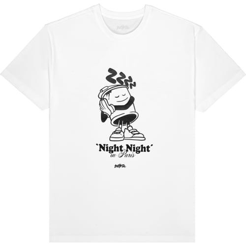 Bucketz Night Night T-Shirt, bianco - Bucketz - Modalova