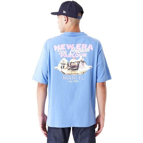 Food Graphic Oversized T-shirt Blu - new era - Modalova