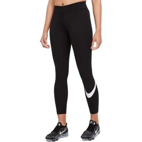 NSW ESSENTIAL MID-RISE SWOOSH LEGGING WOMENS, nero/bianco - Nike - Modalova