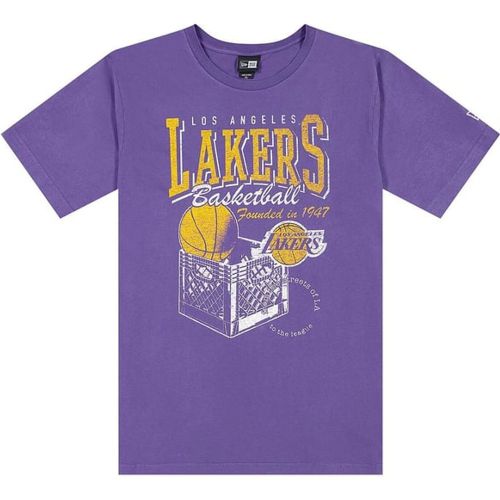 La Lakers Retro Crate T-shirt Viola - new era - Modalova