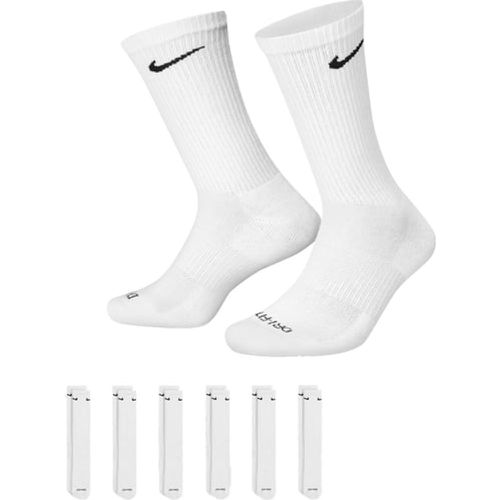 U NK EVERYDAY PLUS CUSHIONED CREW SOCKS (6 PAIRS), bianco/nero - Nike - Modalova