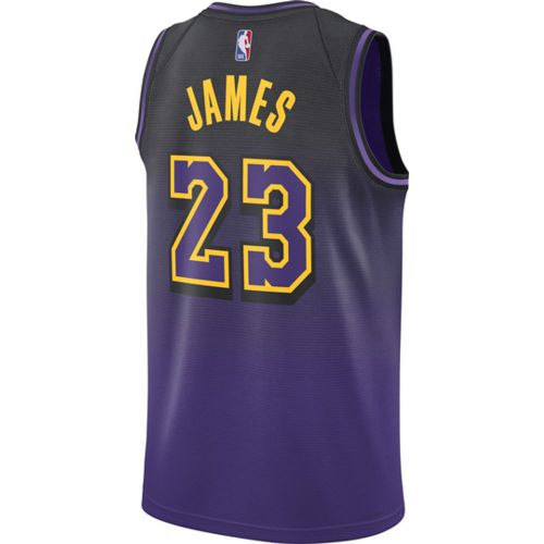 Los Angeles Lakers Swingman Jebron James Maglietta Viola C504 - Nike - Modalova