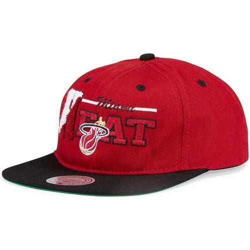 Miami Heat NBA Mh H V Snapback Cappello Rosso - Mitchell And Ness - Modalova