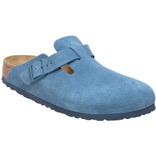 Bostbs Suede Ciabatte Blu - Birkenstock - Modalova