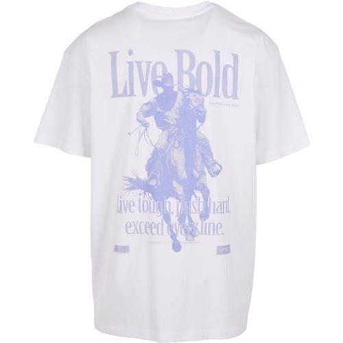 Live Bold O T-Shirt, bianco - mister tee - Modalova