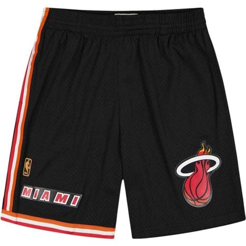 NBA Miami Heat Pantaloncini Nero - Mitchell And Ness - Modalova