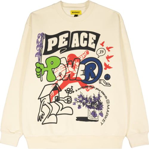 Peace And Power Crewneck sweatshirt F1228 - Market - Modalova