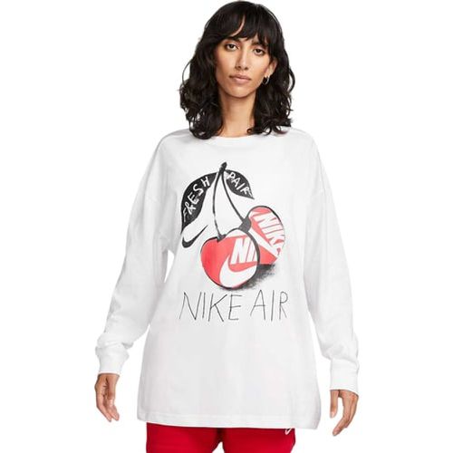 NSW OC 3 OVERSIZED LONGSLEEVE WOMENS, bianco/nero - Nike - Modalova