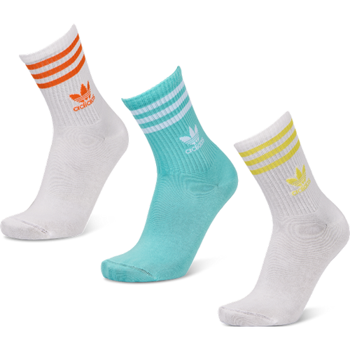 Mid Cut Crew 3 Pack Unisexe - Chaussettes, Blanc - Taille 37-39 - Adidas - Modalova
