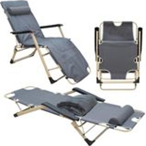 Liegestuhl Campingliege 178 cm Sonnenliege Gartenliege Liege Strandliege Stuhl - Amanka - Modalova