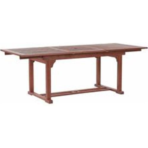 Praktischer, rechteckiger Gartentisch aus Holz ausziehbar 160/220 x 90 cm Gartenmöbel, Holzmöbel, Garten - BELIANI - Modalova