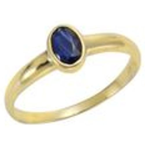 F Ring 375/- Gold Saphir blau Glänzend (Größe: 058 (18,5)) - Fashion24 DE - Modalova