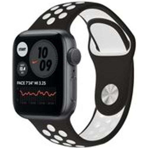 Watch (Series SE) 2020 GPS + Cellular 40 mm - Aluminium Space - Nike Sportarmband Schwarz/Weiß - Apple - Modalova