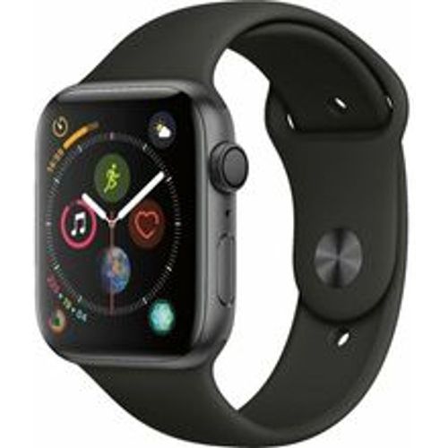 Watch Series 4 (2018) GPS 44 mm - Aluminium Space - Sportarmband Schwarz - Apple - Modalova