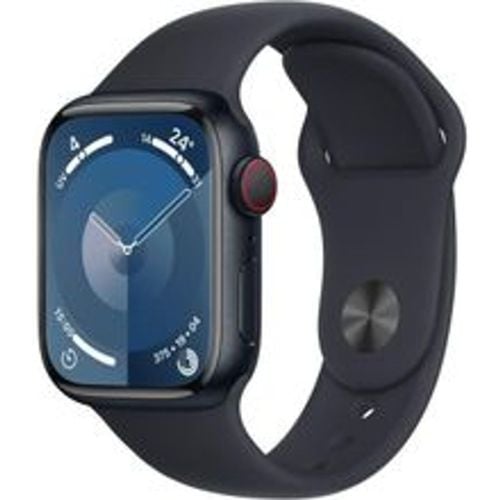 Watch Series 9 (2023) GPS 41 mm - Aluminium Mitternacht - Sportarmband Schwarz - Apple - Modalova