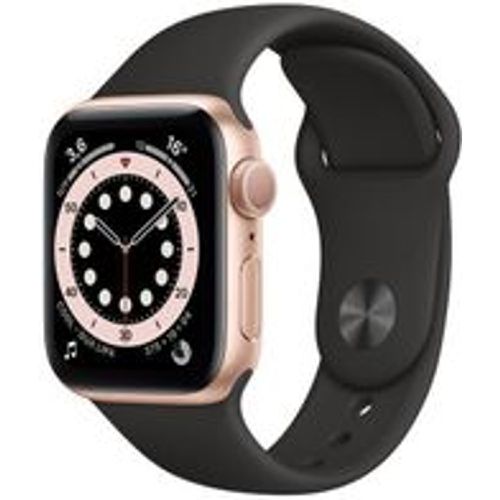 Watch Series 5 (2019) GPS + Cellular 44 mm - Rostfreier Stahl - Sportarmband Schwarz - Apple - Modalova