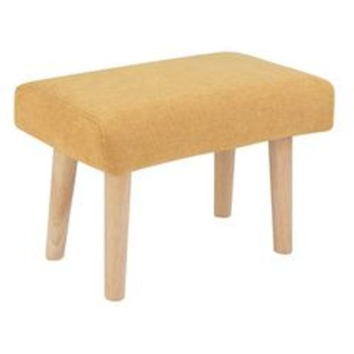 Hocker Gelb Stoffbezug mit Holzbeinen Rechteckig Modern Schemel Fußbank Sitzhocker Fußhocker Wohnzimmer Schlafzimmer Eingangsbereich Vorzimmer - BELIANI - Modalova