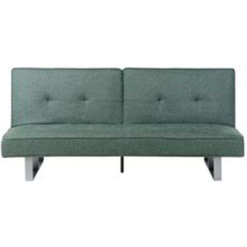 Sofa Grün Polsterbezug 3-Sitzer Schlaffunktion Modern Wohnzimmer - BELIANI - Modalova