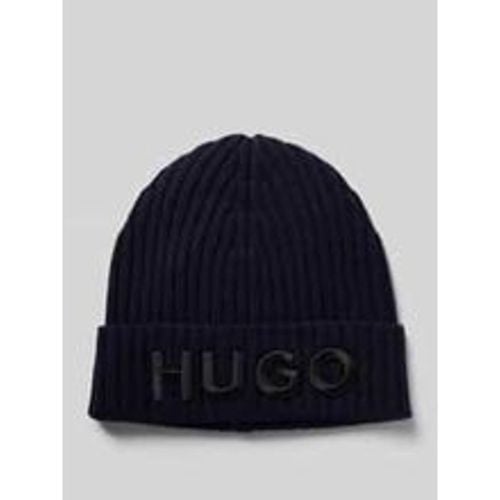 Beanie mit Label-Detail - HUGO - Modalova