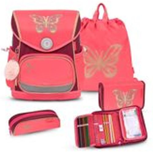 Rucksack Compact Plus Premium Schulranzen Set 4-t. Coral Federtasche - Belmil - Modalova