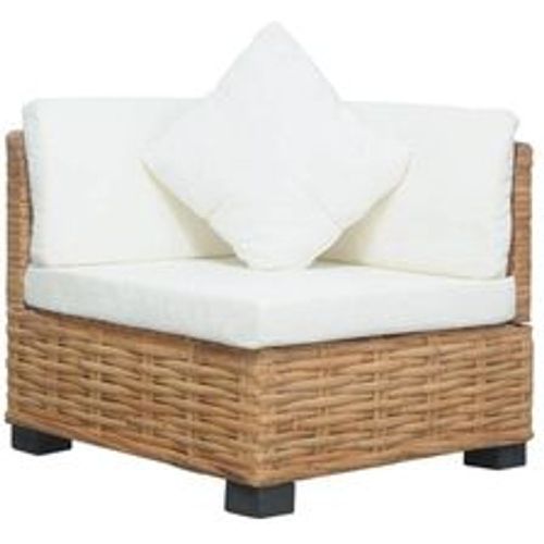 Ecksofa mit Kissen Natürliches Rattan - VIDAXL - Modalova