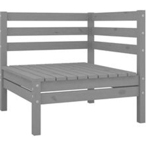 Garten-Ecksofa Grau Massivholz Kiefer - VIDAXL - Modalova