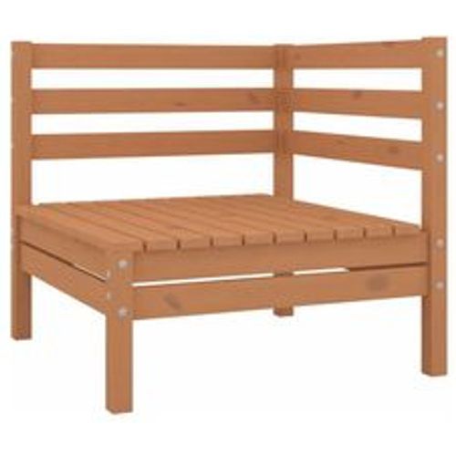 Garten-Ecksofa Honigbraun Massivholz Kiefer - VIDAXL - Modalova