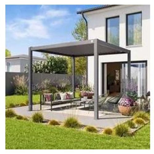 PRIMEYARD 3x3m Pergola in Perlgrau; mit Lamellendach in Perlgrau - (400104) - Fashion24 DE - Modalova