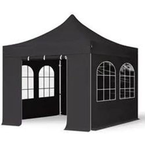 X3m Aluminium Faltpavillon, inkl. 4 Seitenteile, schwarz - (59137) - TOOLPORT - Modalova