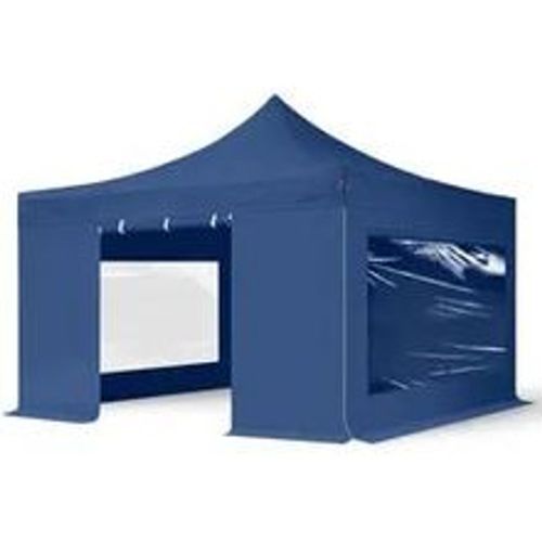 X4m Stahl Faltpavillon, inkl. 4 Seitenteile, blau - (600092) - TOOLPORT - Modalova