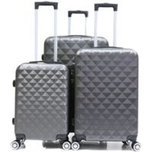 Reisekoffer Koffer 3 tlg Hartschale Trolley Set Kofferset Handgepäck Gepäck Reisetasche ABS-07 - Fashion24 DE - Modalova