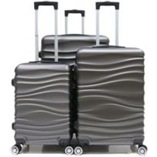 Reisekoffer Koffer 3 tlg Hartschale Trolley Set Kofferset Handgepäck Gepäck Reisetasche ABS-04 - Fashion24 DE - Modalova