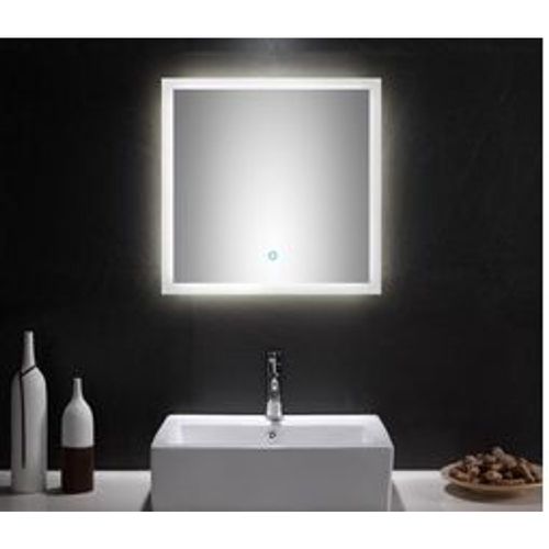 LED Spiegel 60x60 cm mit Touch Bedienung EEK: F - Posseik - Modalova