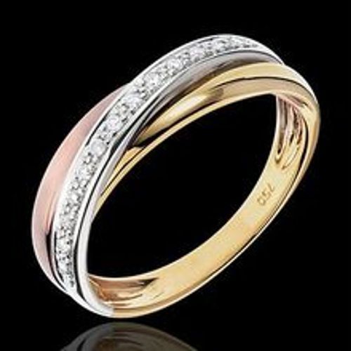 Edenly Ring Saturn Diamant - Zweierlei Gold - 18 karat - Fashion24 DE - Modalova