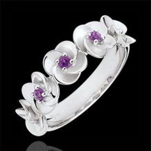 Edenly Ring BlÃ¼te - RosenkrÃ¤nzchen - WeiÃŸgold und Amethysten - 18 Karat - Fashion24 DE - Modalova