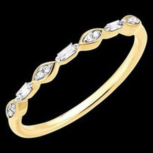 Edenly Ring FraÃ®cheur - Cascade Lumineuse - 18 Karat Gelbgold und Diamanten - Fashion24 DE - Modalova