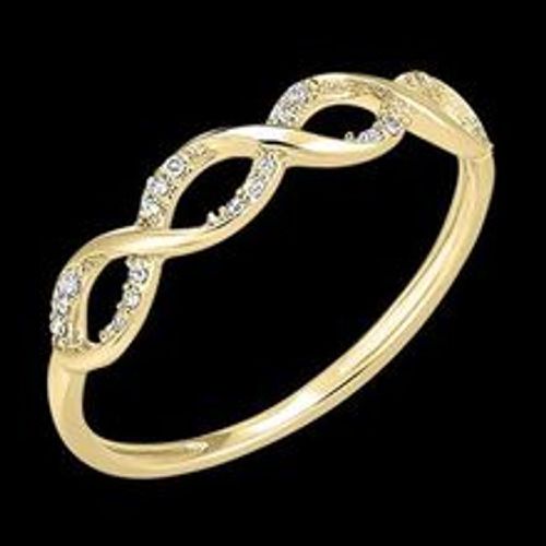 Edenly Ring Frische - Ariane - Gelbgold, 9 Karat, mit Diamanten - Fashion24 DE - Modalova