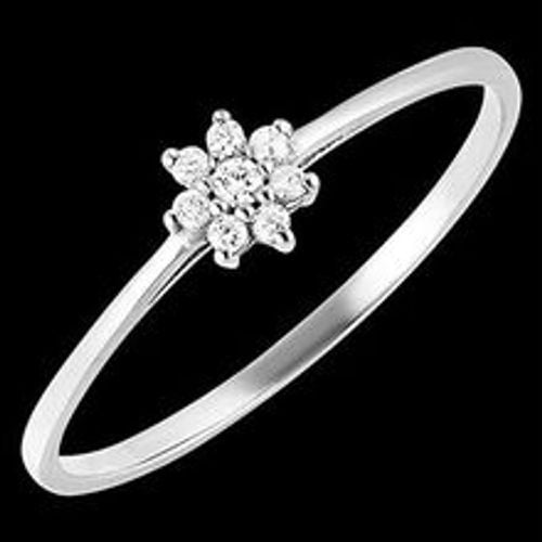 Edenly Ring BlÃ¼te - Daisy - WeiÃŸgold, 18 Karat, mit Diamanten - Fashion24 DE - Modalova